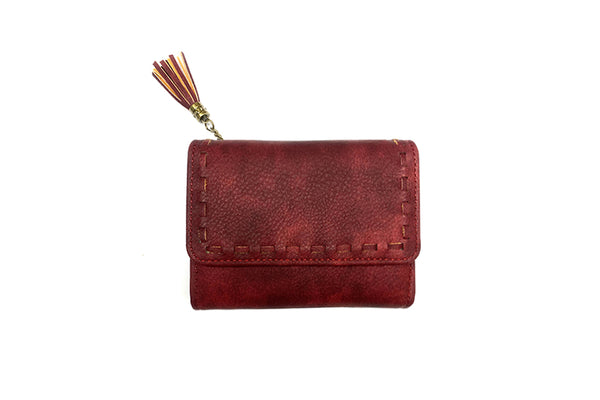 Long & Son Whipstitch Tri fold  Wallet Purse GZ9014-S