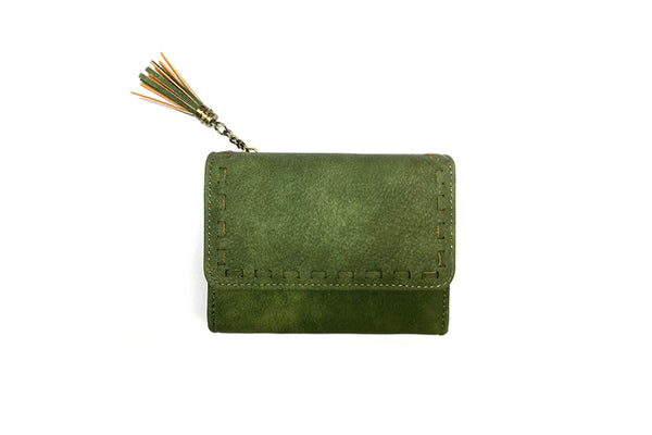 Long & Son Whipstitch Tri fold  Wallet Purse GZ9014-S