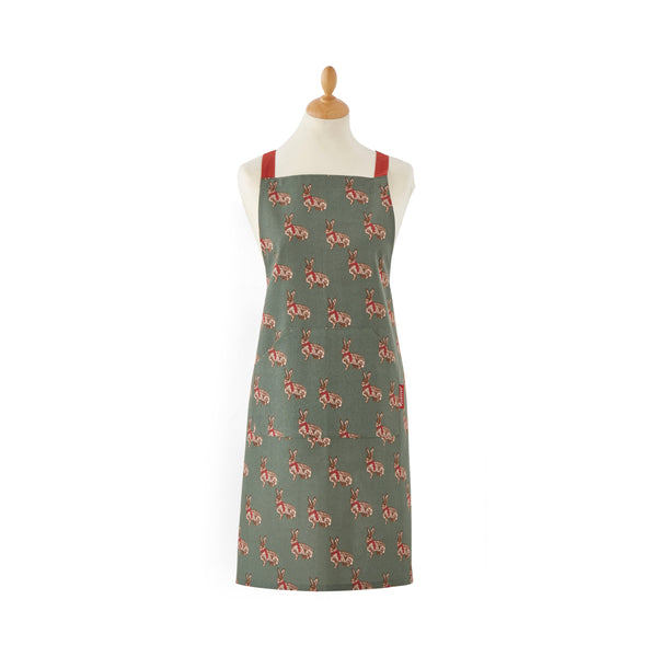 Cooksmart Christmas Heritage Hare 100% Cotton Apron AP2793