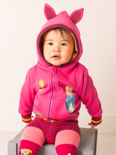 Blade & Rose Peter Rabbit Autumn Leaf Hoodie Pink