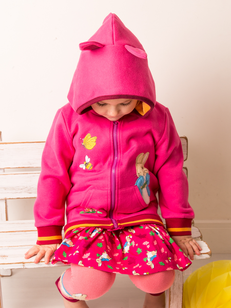 Blade & Rose Peter Rabbit Autumn Leaf Hoodie Pink