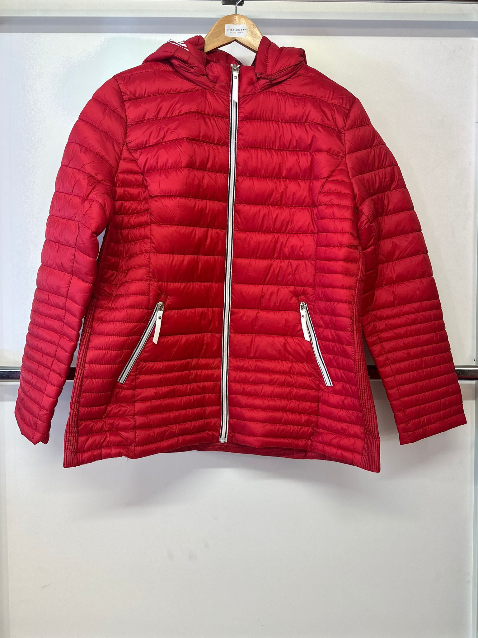 Saturne Paris Ladies Lightly Quilted Jacket TG75B Red