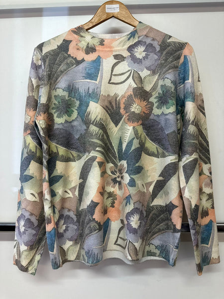 Beauty Woman Ladies High Neck Print Top LJ655