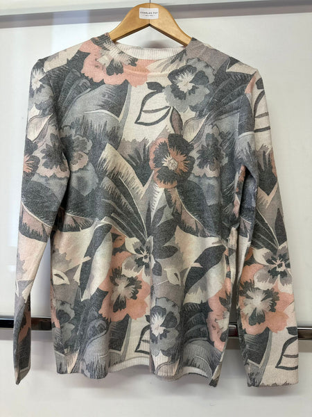 Beauty Woman Ladies High Neck Print Top LJ655