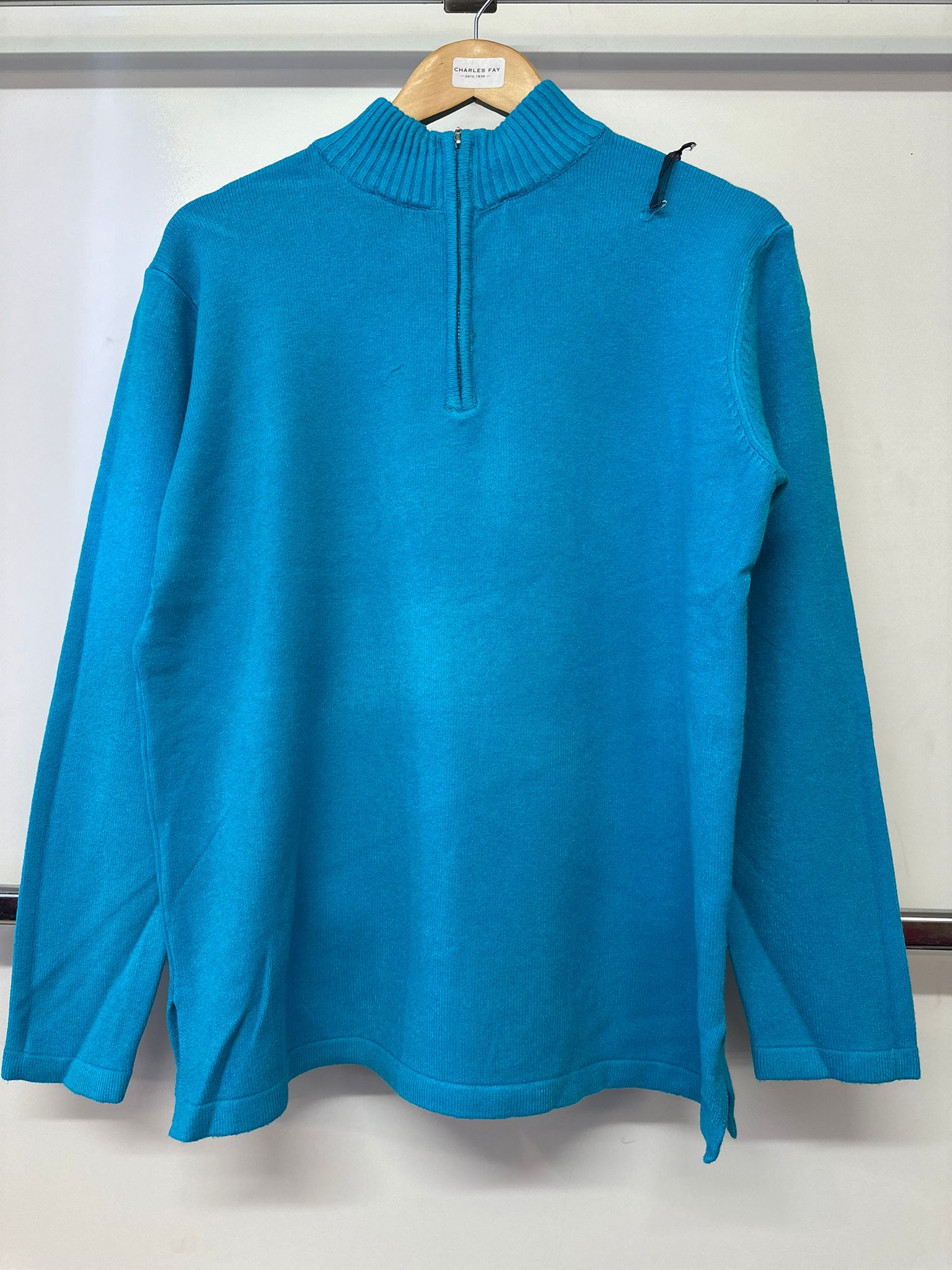 Belle Femme Ladies Quarter Zip Neck Wool Jumper R-1162