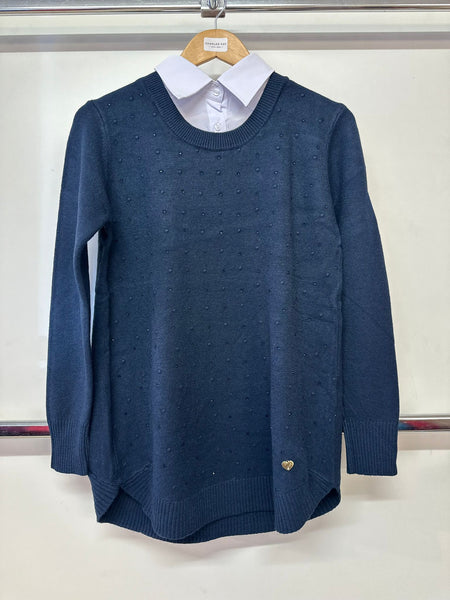 Cristal Moon Ladies Faux Shirt & Jumper One Size MC60568