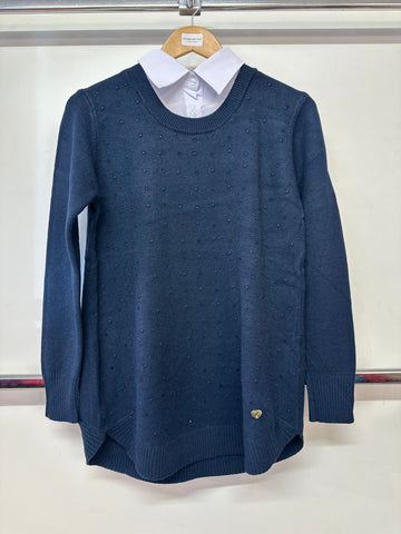 Cristal Moon Ladies Faux Shirt & Jumper One Size MC60568