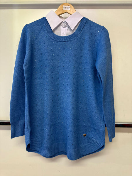 Cristal Moon Ladies Faux Shirt & Jumper One Size MC60568