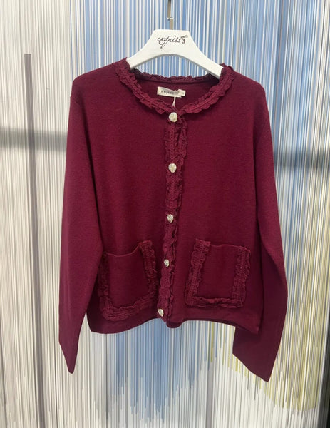 Exquiss's Ladies Gold Button Cardigan with Pockets One Size CH-1870