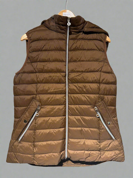 ladies brown  short gilet