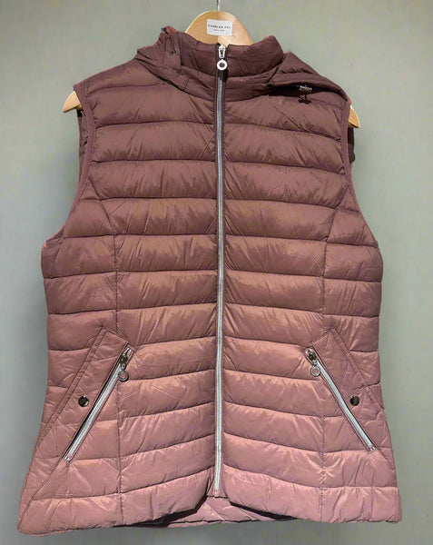 ladies dusky pink gilet