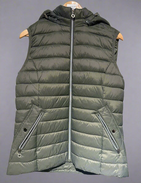 melie rose ladies  gilet with detachable hood