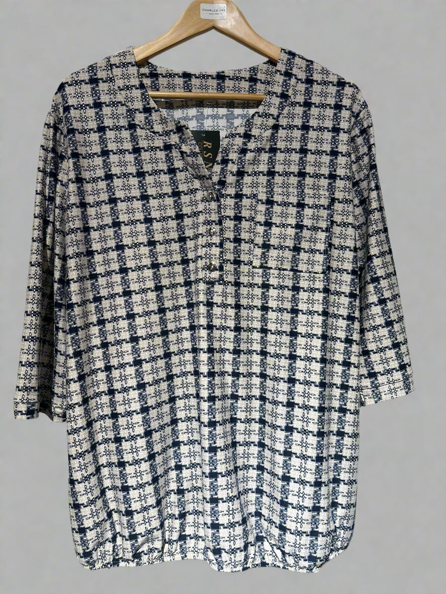 ladies check dressy top