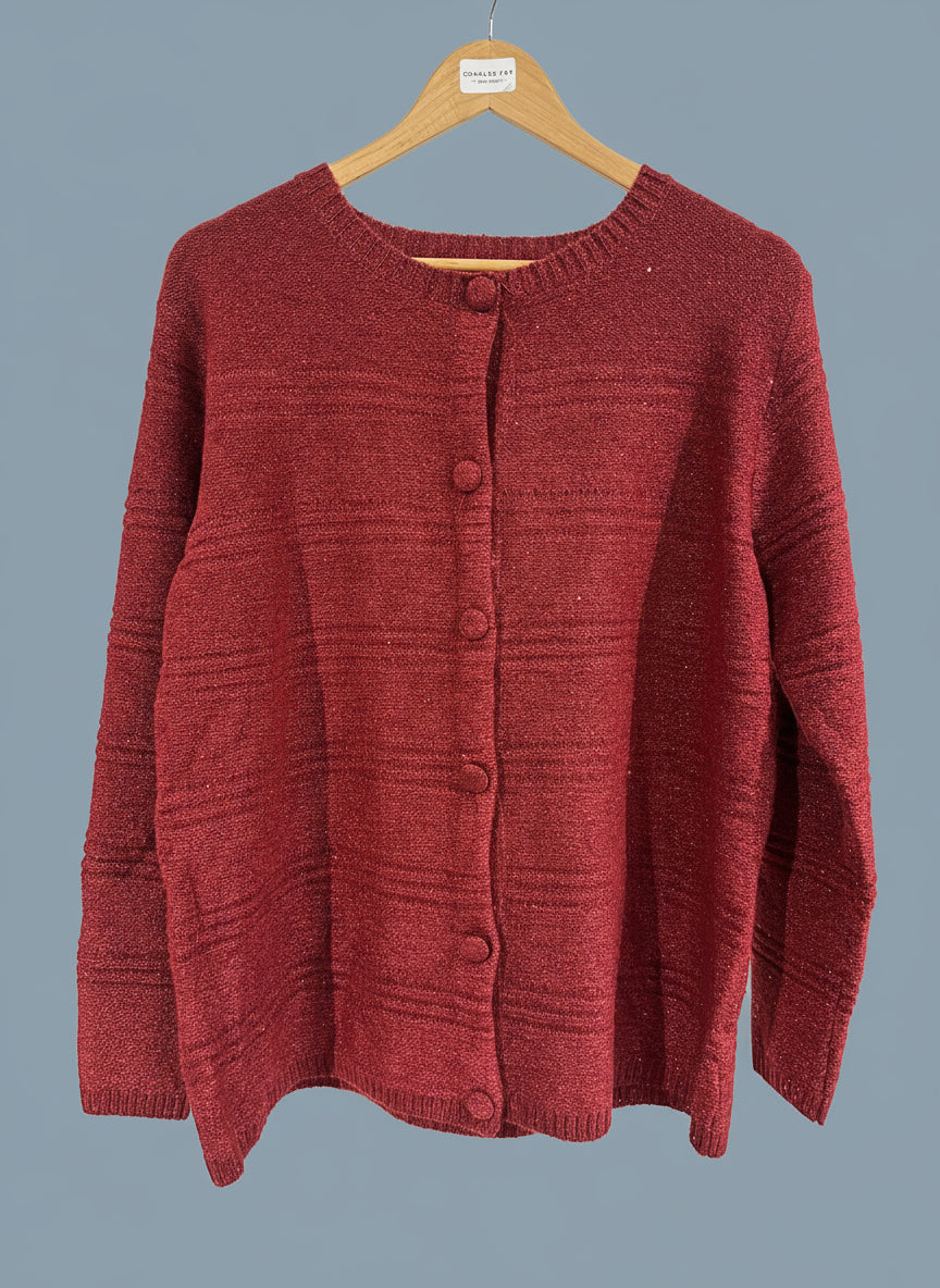 ladies  button  cardigan