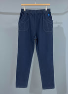 ladies  elastic  waist jeans with pockets