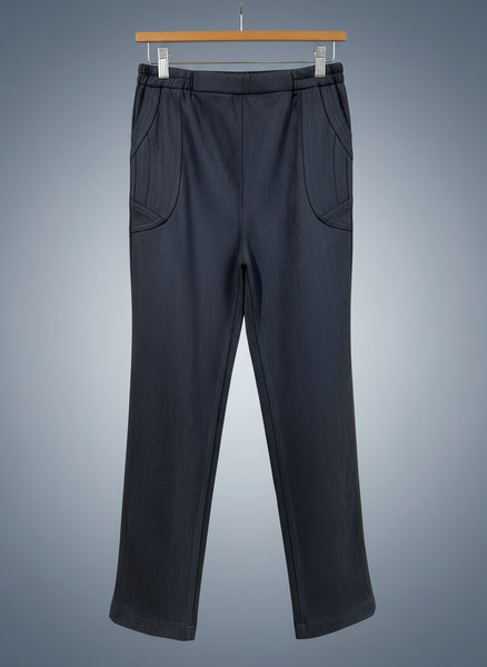 womens  velvet  touch elastic trousers