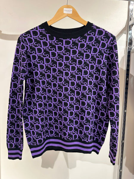 Naiif Ladies Soft Round Neck Jumper All Over Disco Print E137