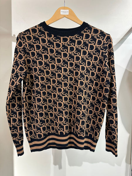Naiif Ladies Soft Round Neck Jumper All Over Disco Print E137