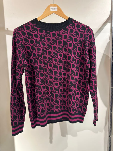 Naiif Ladies Soft Round Neck Jumper All Over Disco Print E137