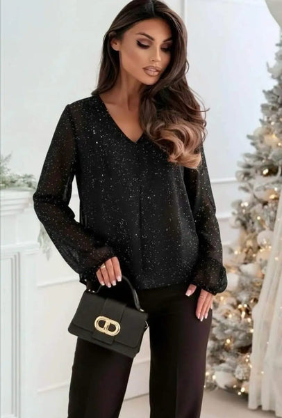 one  size  ladies glitter   top
