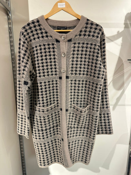 Miyoko Ladies Long Knit Buttoned Cardigan  SU-26MF-1231