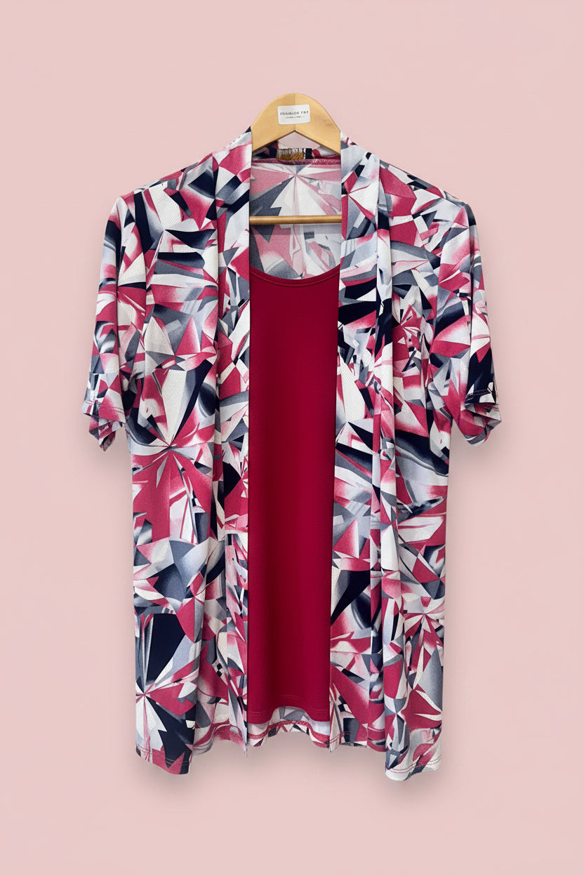 ladies  twin set top