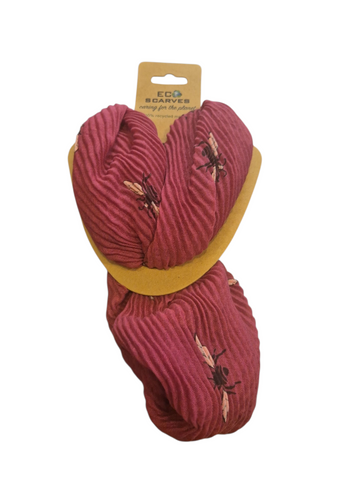 Crinkle Bee Print Magnetic Scarf RC22126