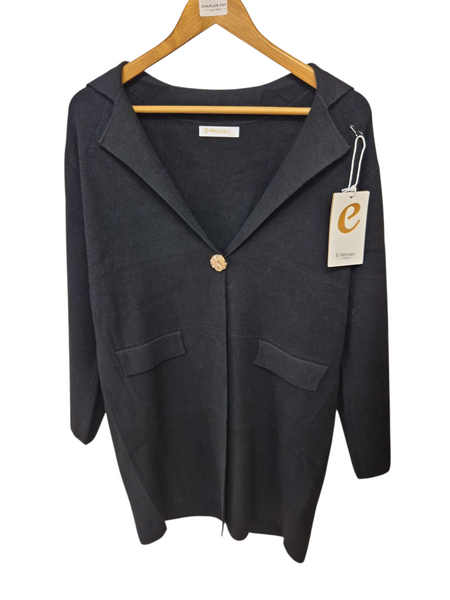 E Woman Fashion Ladies Oversized One Button Cardigan M2966