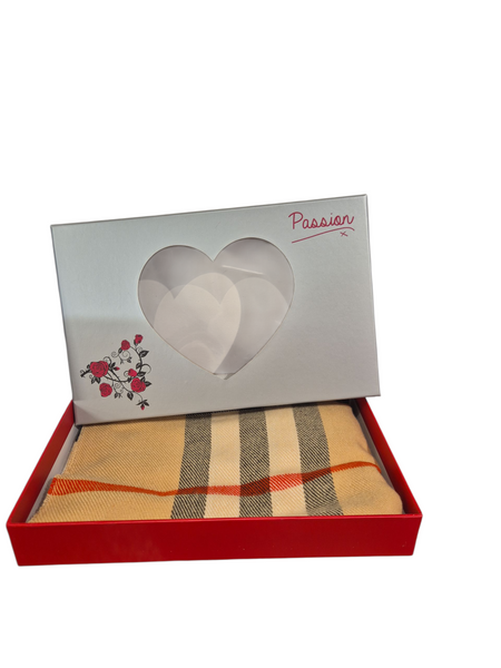 tartan scarf gift box  set