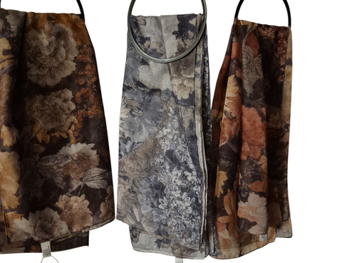 Ladies Polyester Scarf Floral Print SC3405