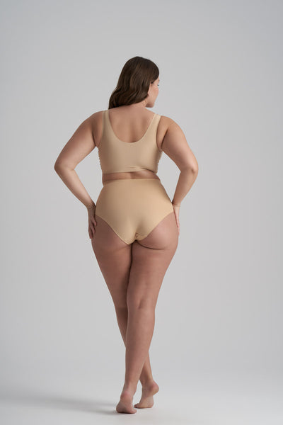 ByeBra Invisible Ladies Mid Waist Brief – Beige