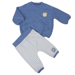 Pure & Soft Premium Babywear Baby Boys Quilted 2 Piece Outfit H13532 Bear