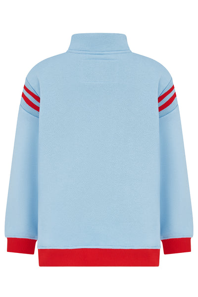 Little Lighthouse Boys 1/4 Zip Jonah Jersey - Red Tractor+Baler