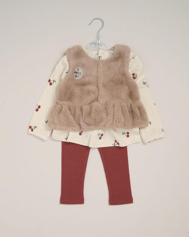 girls gilet & legging  set