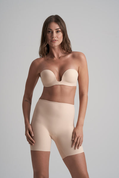 ByeBra Ladies Low Back Mid Waist Short Beige