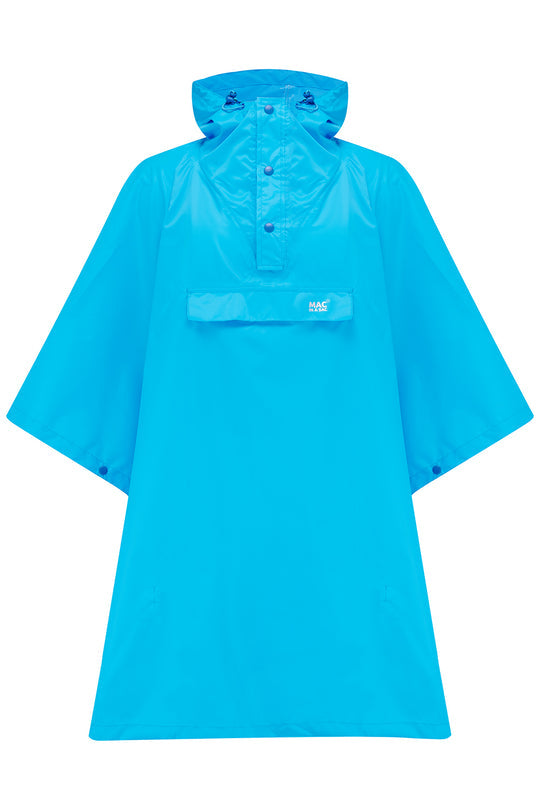 MIAS Origin 2 Packable Waterproof Poncho Neon Blue