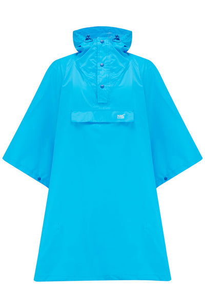 MIAS Origin 2 Packable Waterproof Poncho Neon Blue