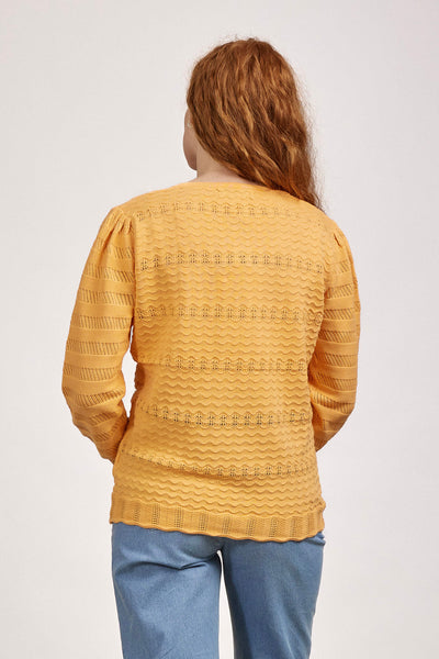 MudFlower Ladies Pointelle Textured Jumper SU-24MF-731