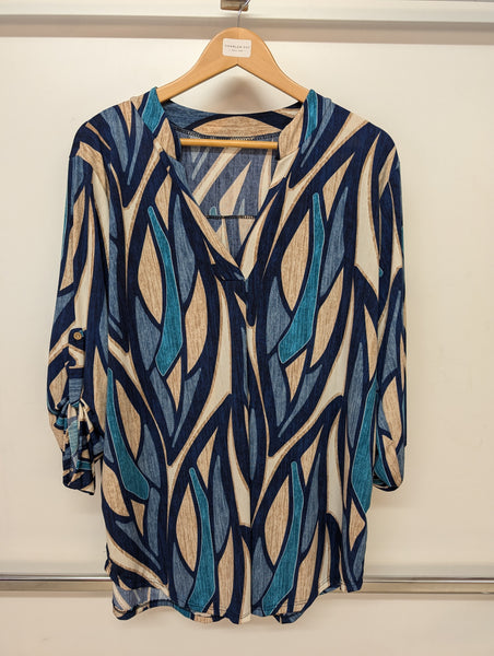 New Collection Ladies Oversized V Neck Top One Size NC7823