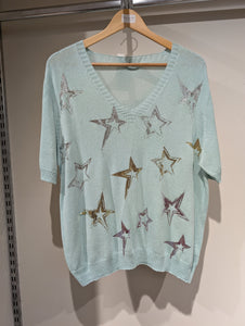Italy Moda Ladies knitted  Top One Size LM17034