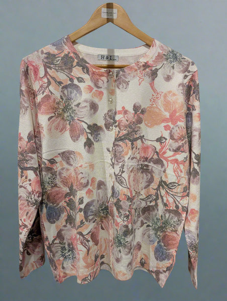 H&L Womens Fine Knit Cashmere Cardigan H-2753