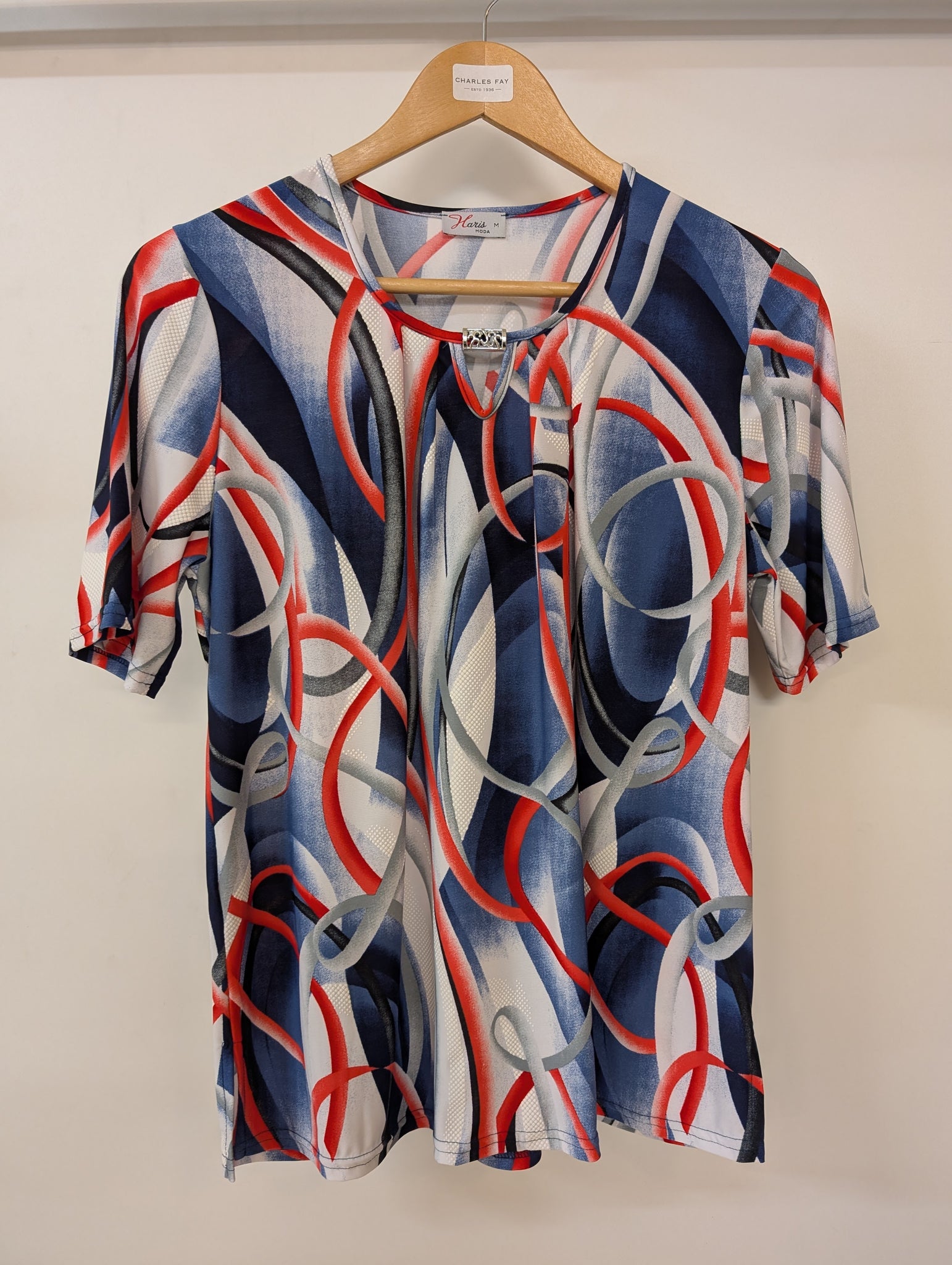 New York Paris Moda Ladies Short Sleeve  Round Neck Top FL152798
