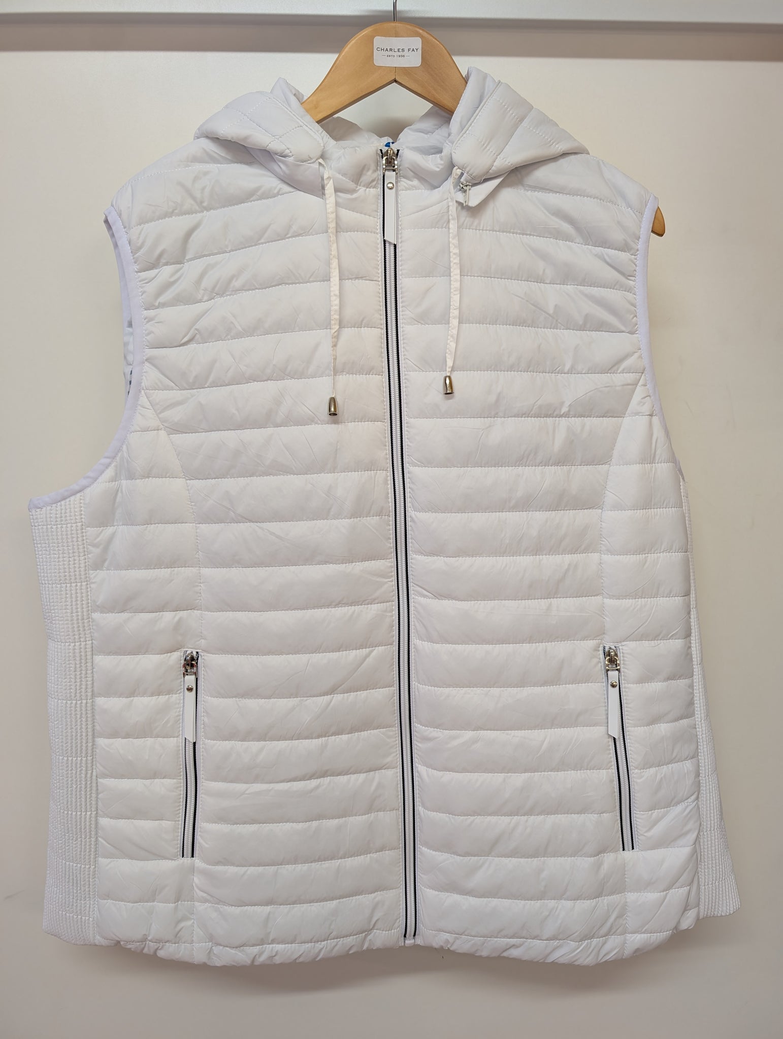 ladies  white  summer  gilet