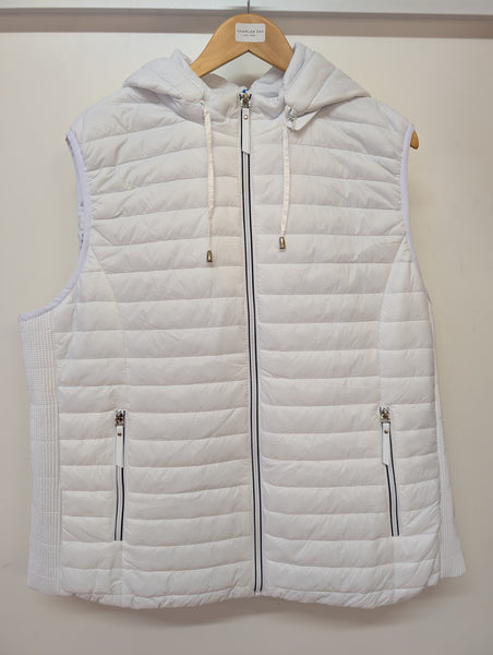 ladies  white  summer  gilet