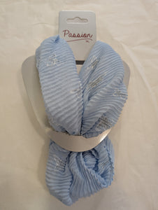 Butterfly Print Crinkle Magnetic Scarf MM2005