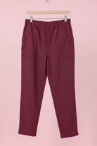 ladies  elastic waist trousers