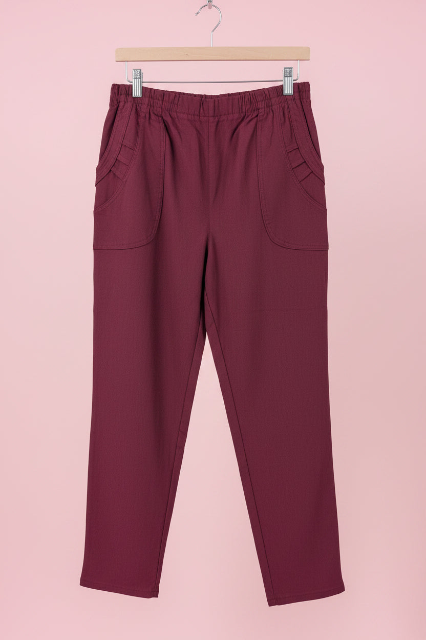 ladies  elastic waist trousers