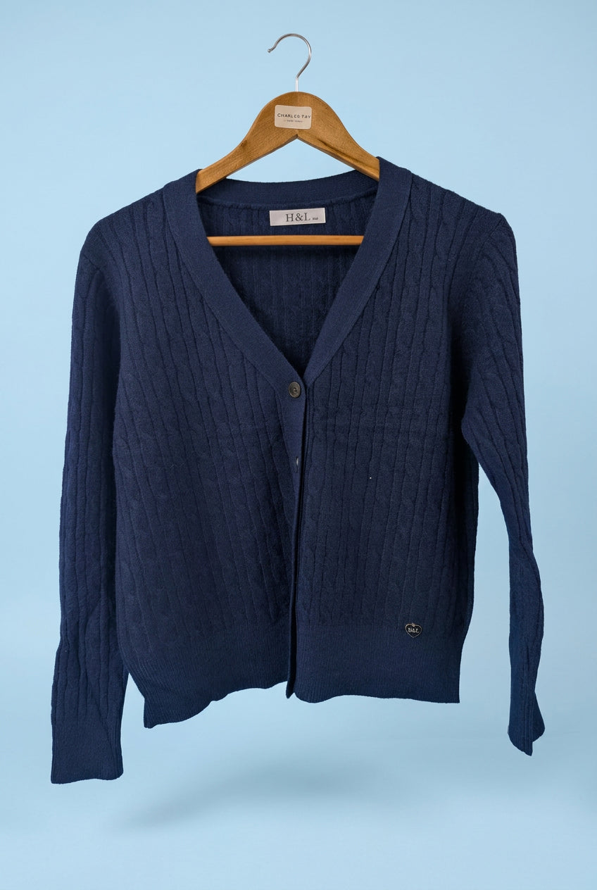 ladies  navy cardigan