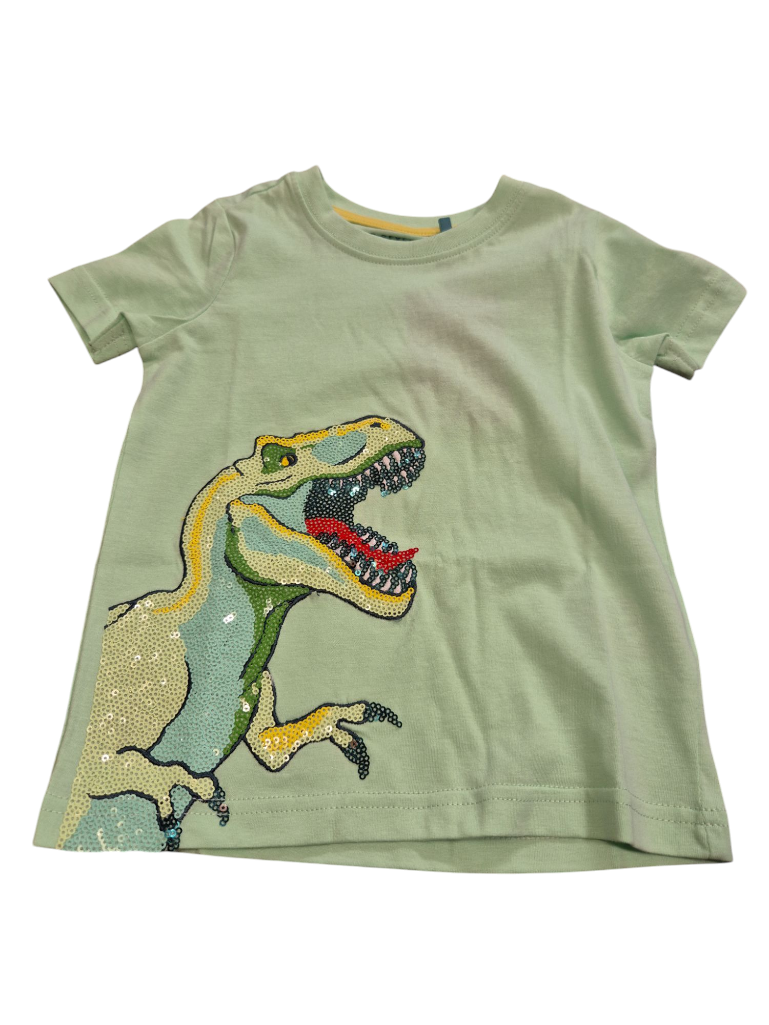 blue  seven boys dinosaur  tshirt