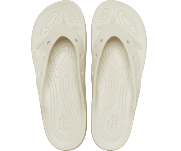 Crocs Classic Platform Flip Bone